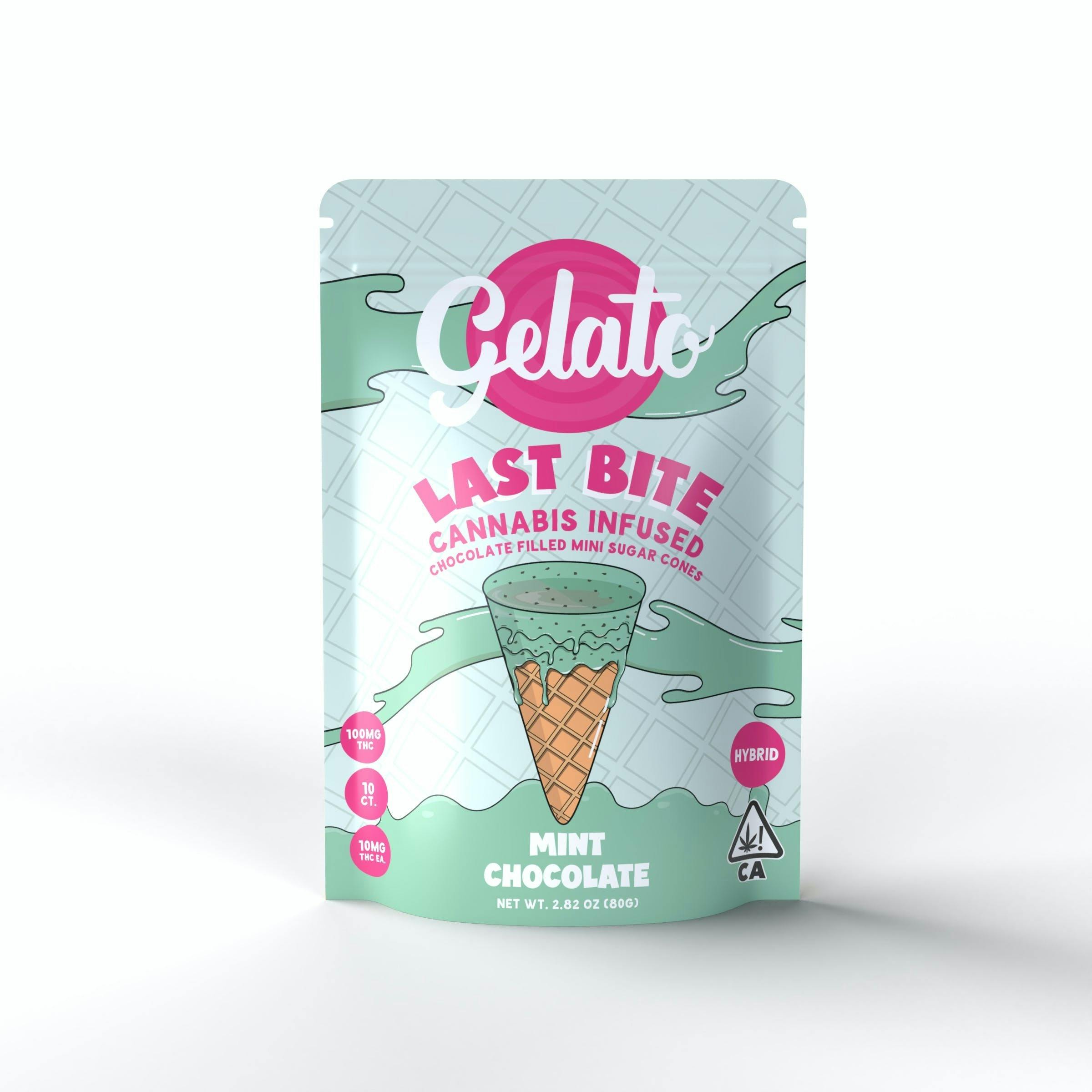 Gelato Last Bites | Mint | 200mg | Chocolate Sugar Cone/Edibles