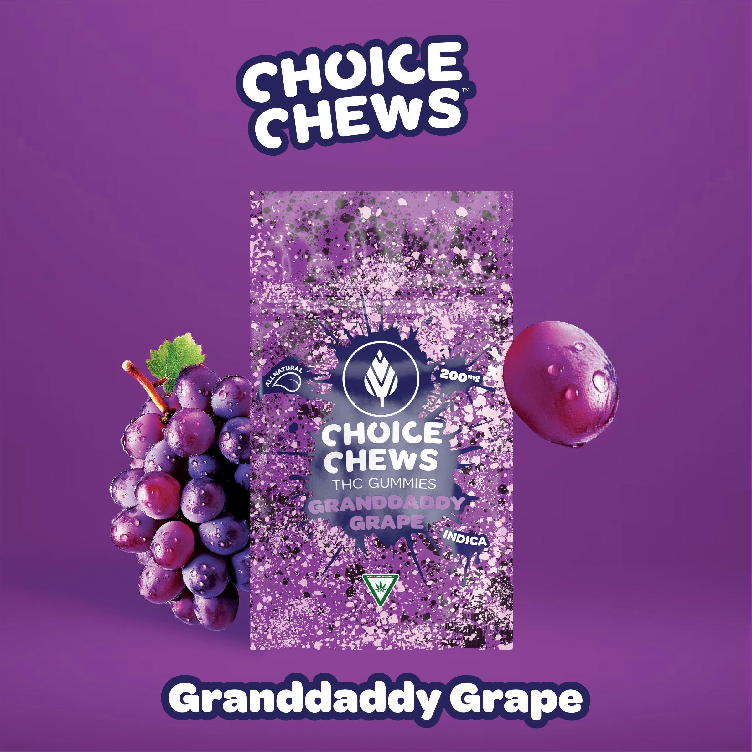 Choice | Granddaddy Grape | 200mg | Gummies