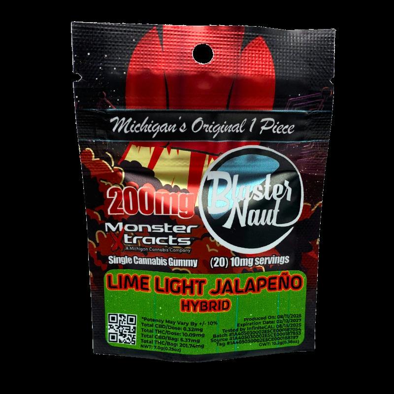 Monster Xtracts | Lime Light Jalepeno | Blaster Naut | 200mg | Single Gummy