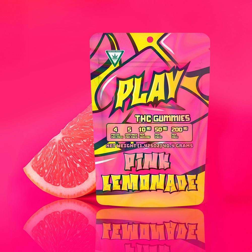Play | Pink Lemonade | 200mg | Gummies