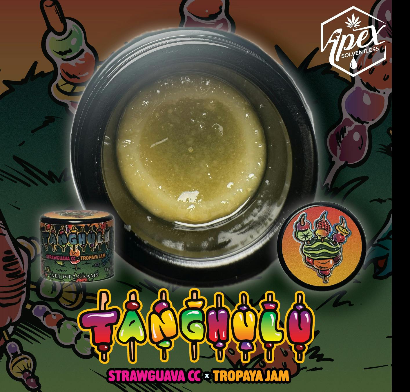 Apex | Tanghulu | 2g | Live Rosin Thumbprint