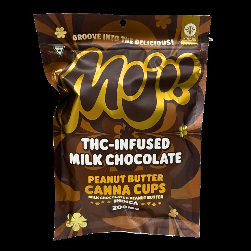 Mojo | Peanut Butter Canna Cups | Milk Chocolate & Peanut Butter | 200mg | Edibles