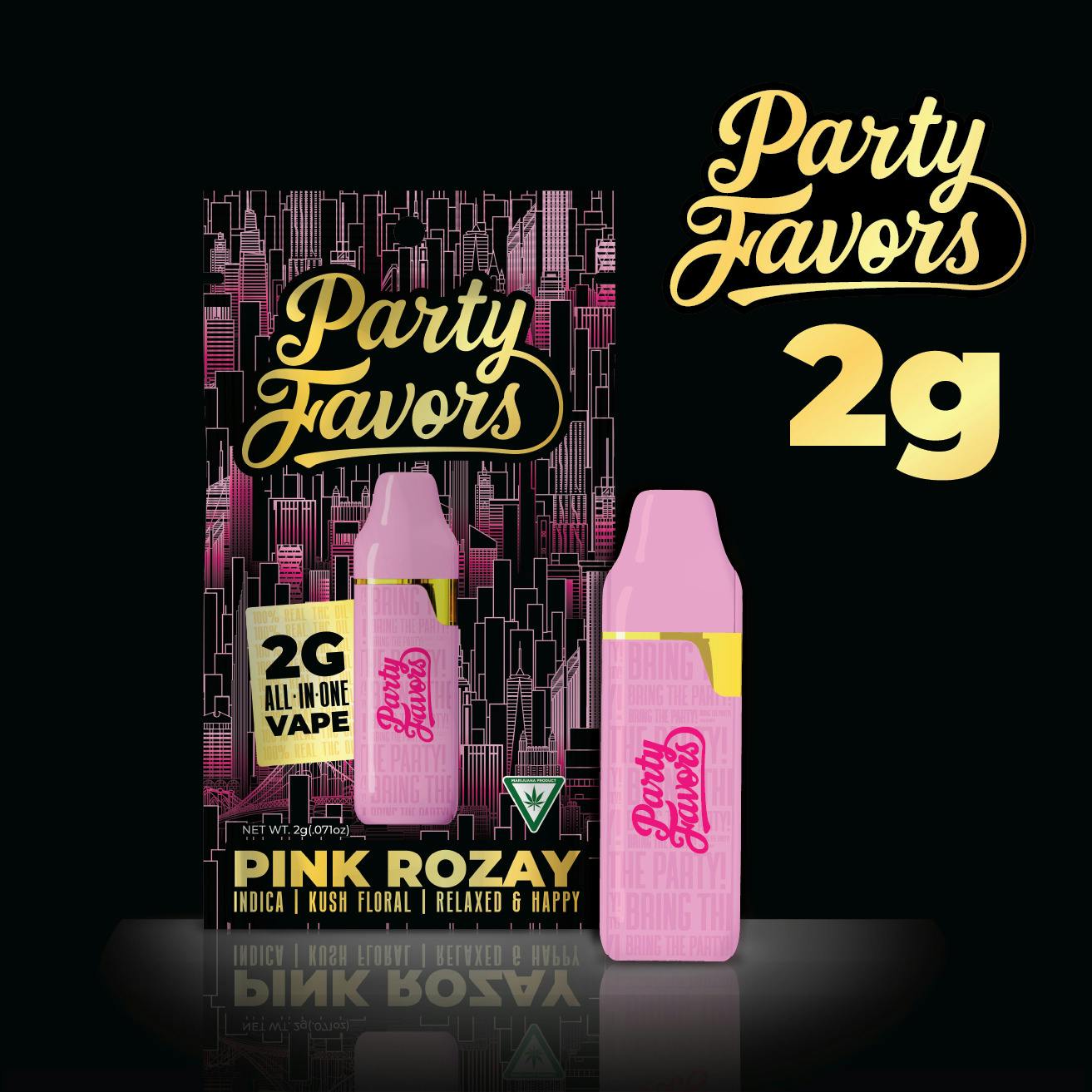 Party Favors | Pink Rozay | 2g | Disposable