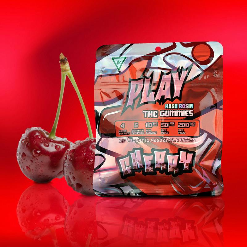 Cherry ━ 200mg ━ Hash Rosin Gummies ━ Play