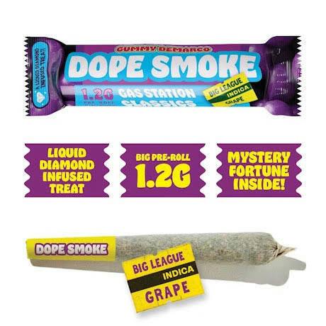 Dope Smokes Gas Station | Big League Grape | 1.2g | Infused Pre-Roll