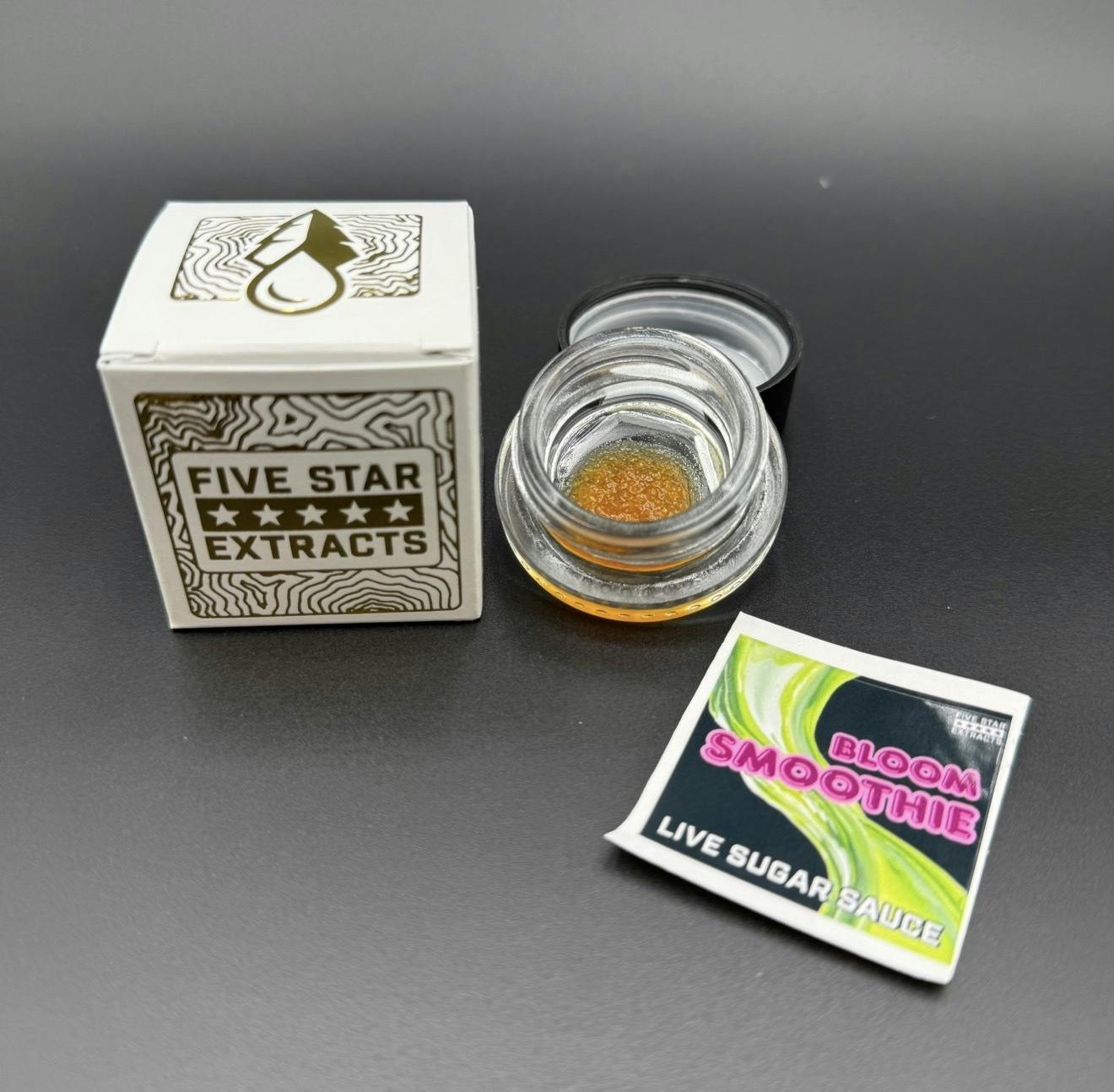 Five Star Extracts | Bloom Smoothie | 1g | Live Sugar Sauce
