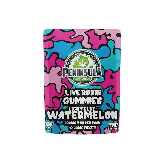 Peninsula Gardens | Watermelon | 200mg | Rosin Infused Gummies