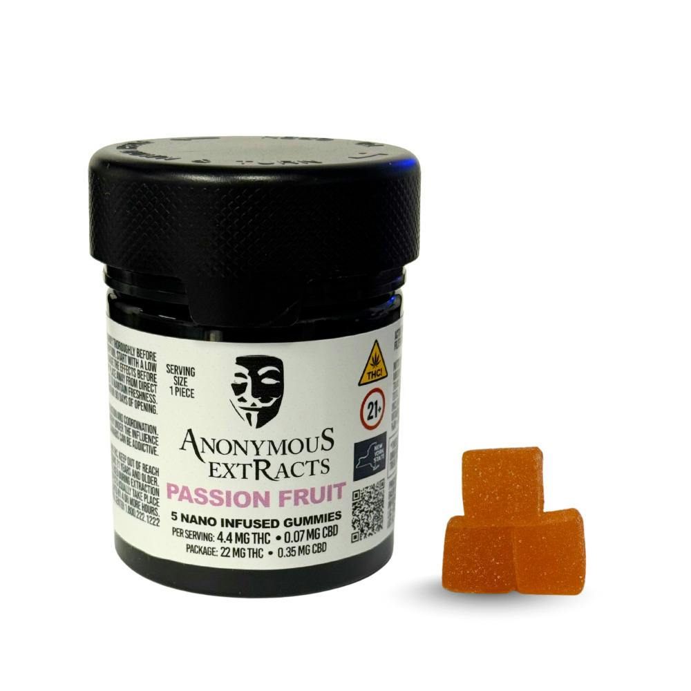 Anonymous Extracts | Relax: Passionfruit | Gummies | 5pk