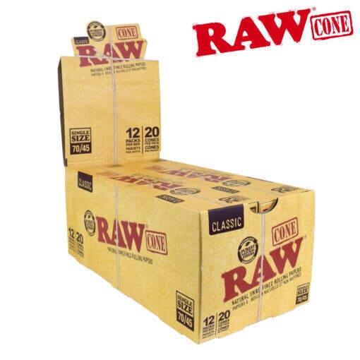 Cones Raw 70/45mm Box of 12