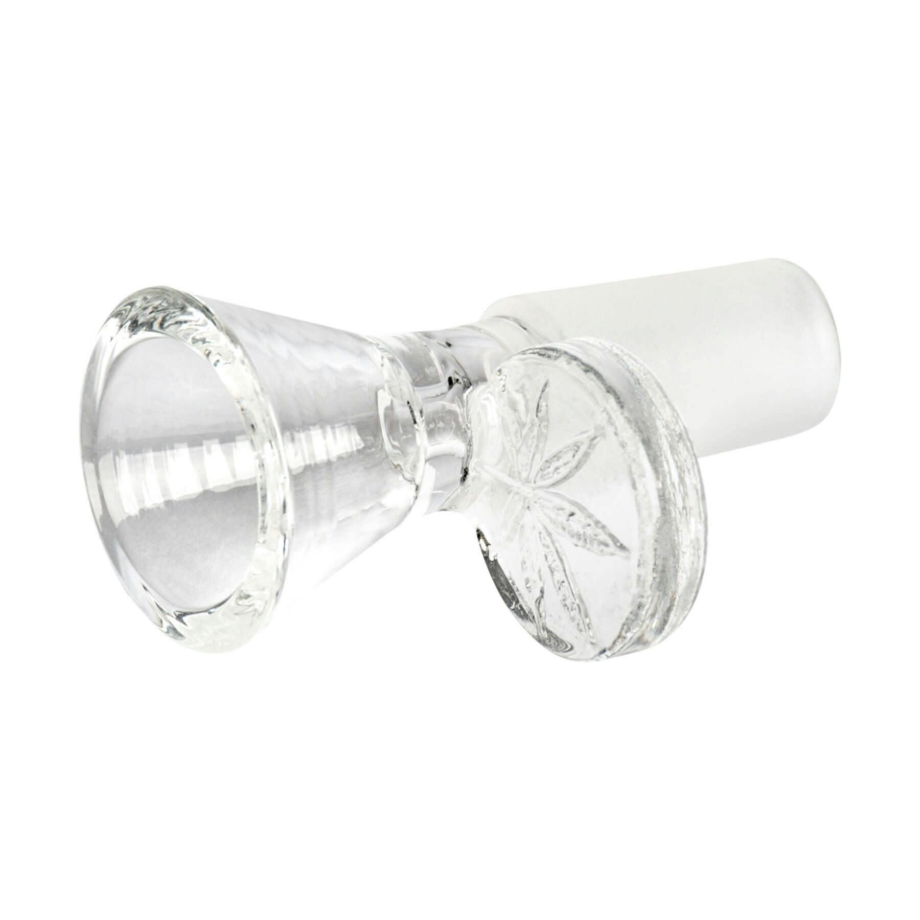 14mm Leaf Stamped Handle Cone Pull-Out Clear