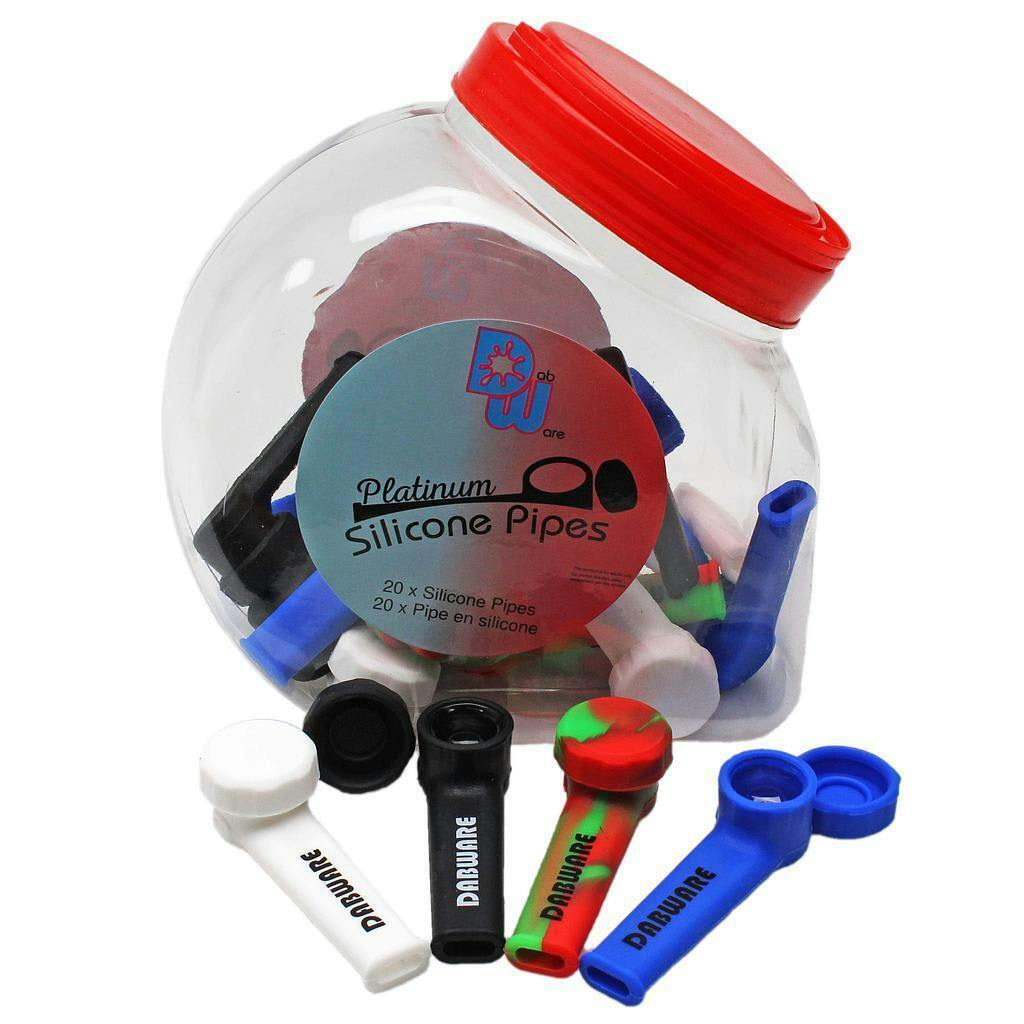 Dabware Platinum Short Pipe w/Glass Bowl