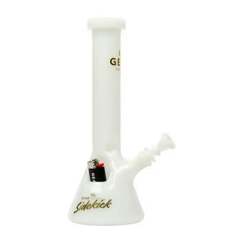 12" Sidekick Water Pipe White