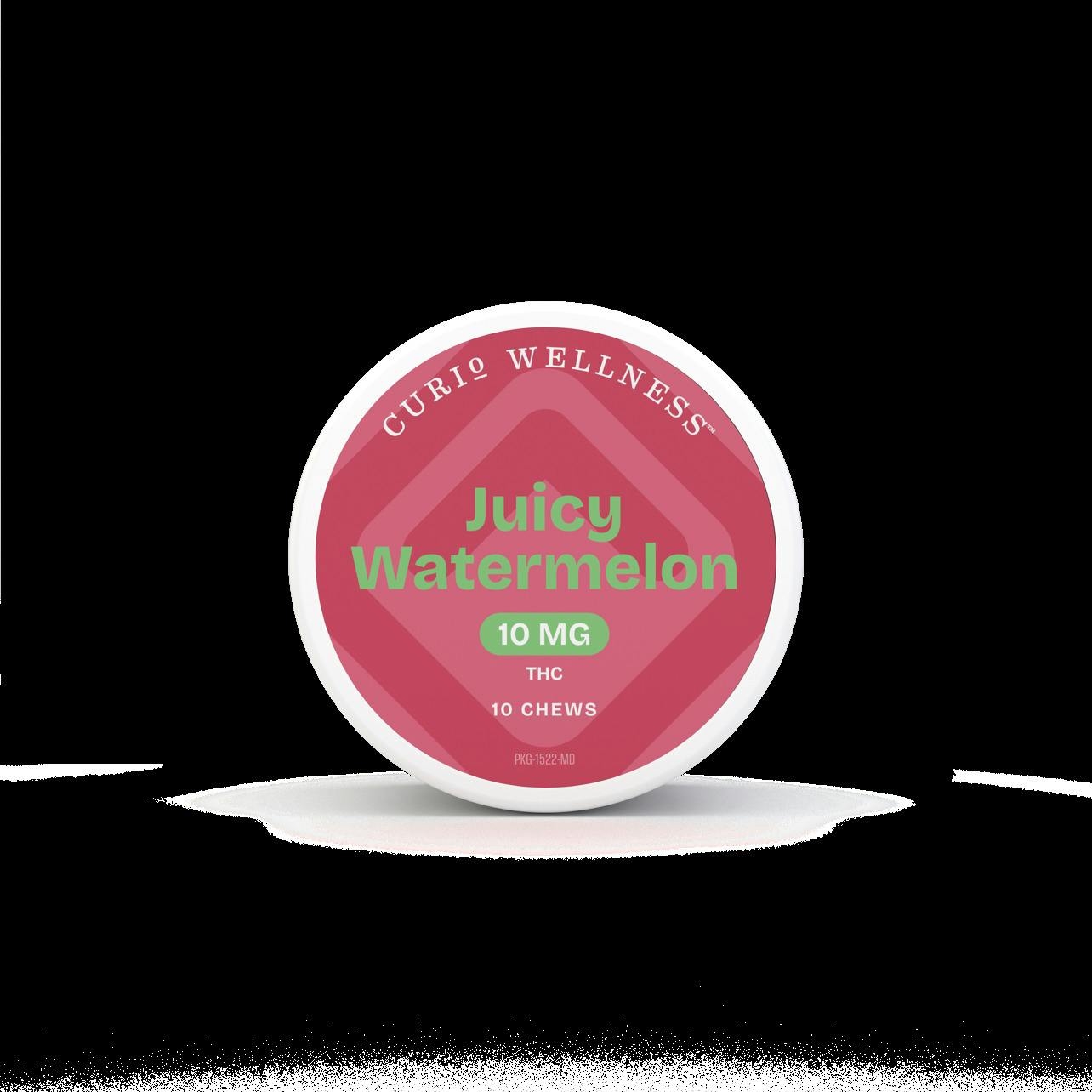CURIO WELLNESS Juicy Watermelon Chews 100mg (10pk)