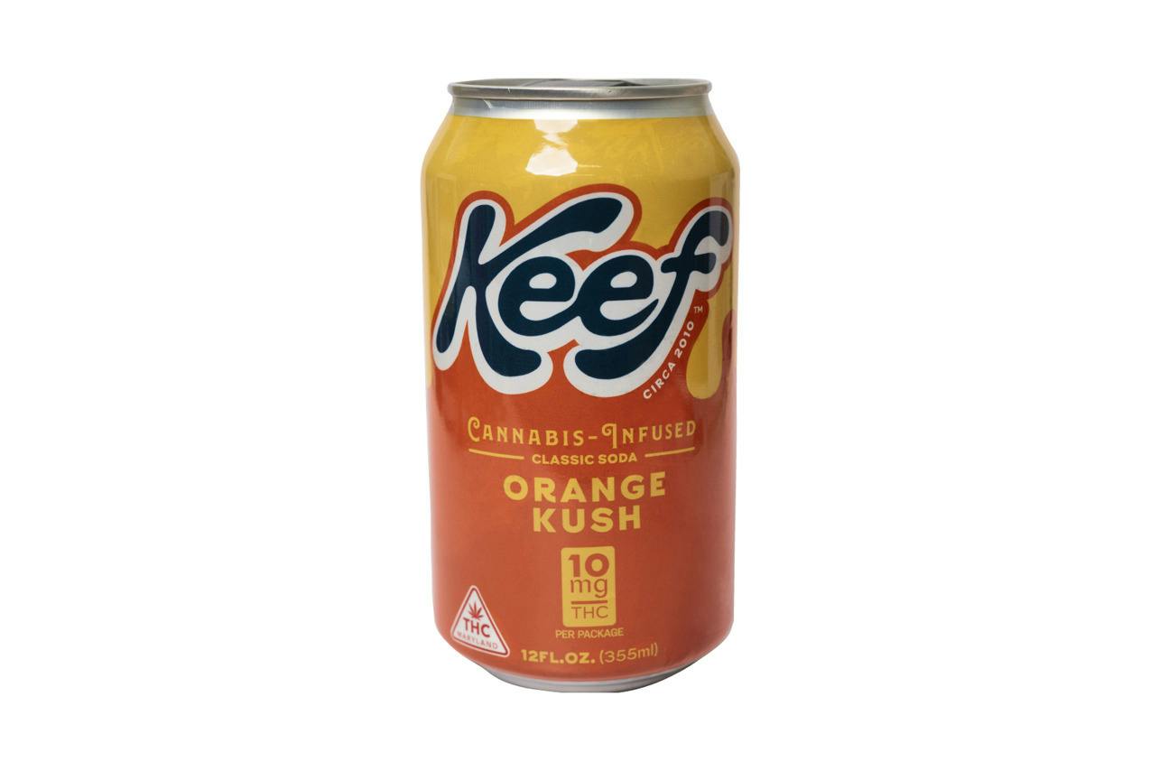 KEEF CLASSIC SODA Orange Kush 10mg (12oz) at Mary & Main: A Cannabis Dispensary