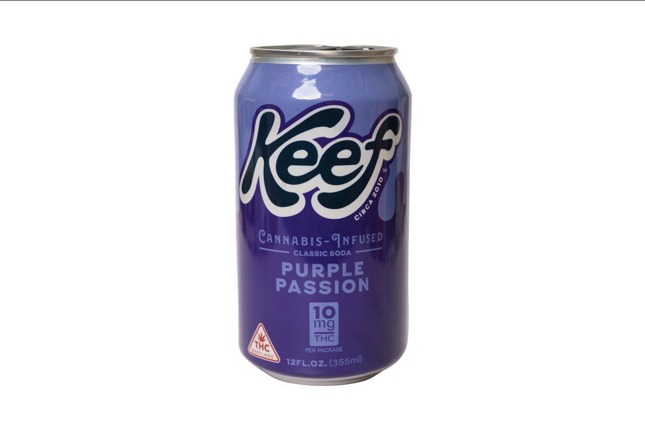 KEEF CLASSIC SODA Purple Passion 10mg (12oz) at Mary & Main: A Cannabis Dispensary