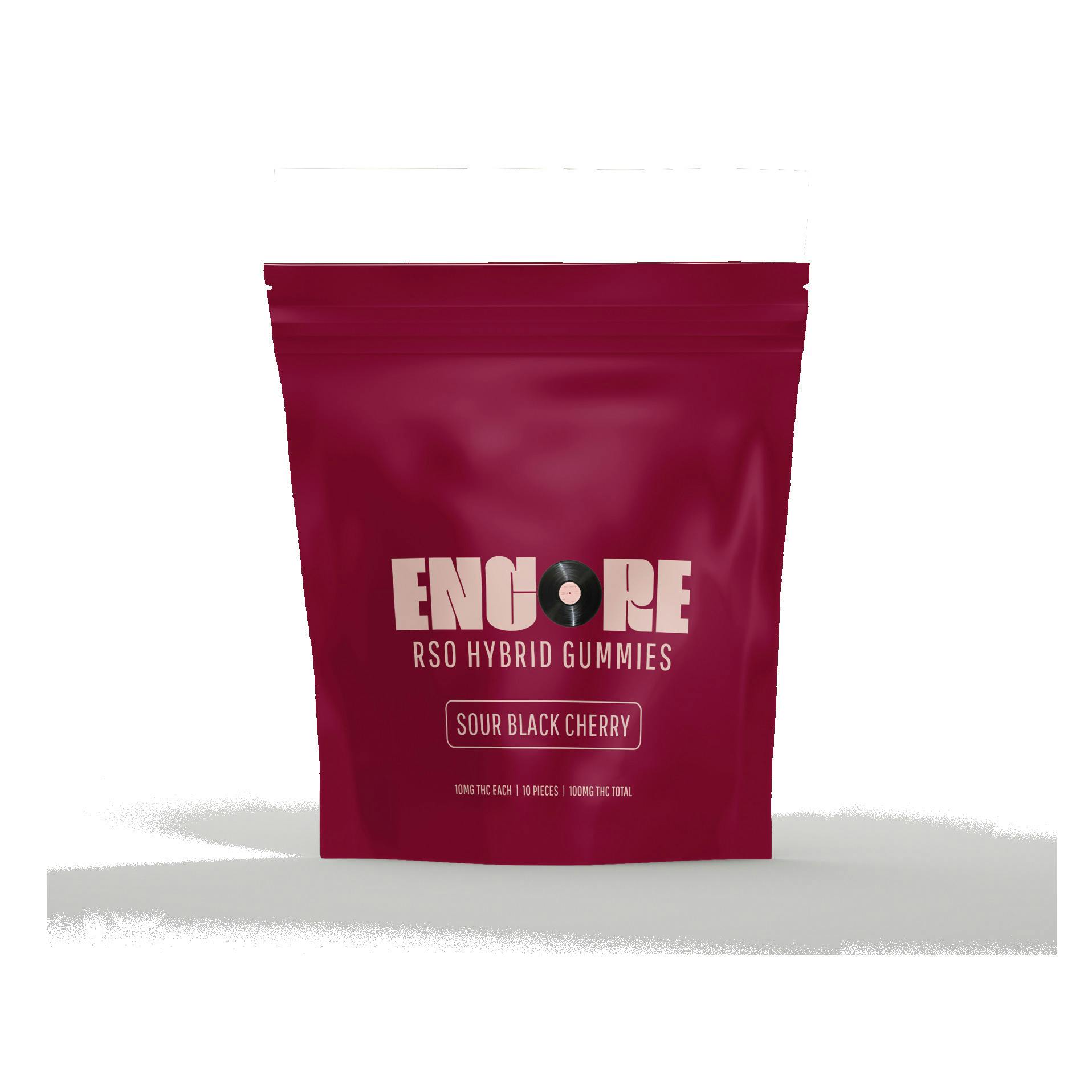ENCORE Sour Black Cherry RSO Gummies 400mg (10pk)