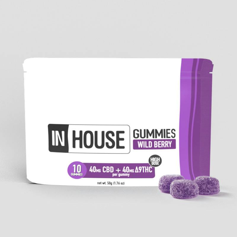 IN HOUSE Wild Berry Fast Acting Gummies 400mg (10pk)