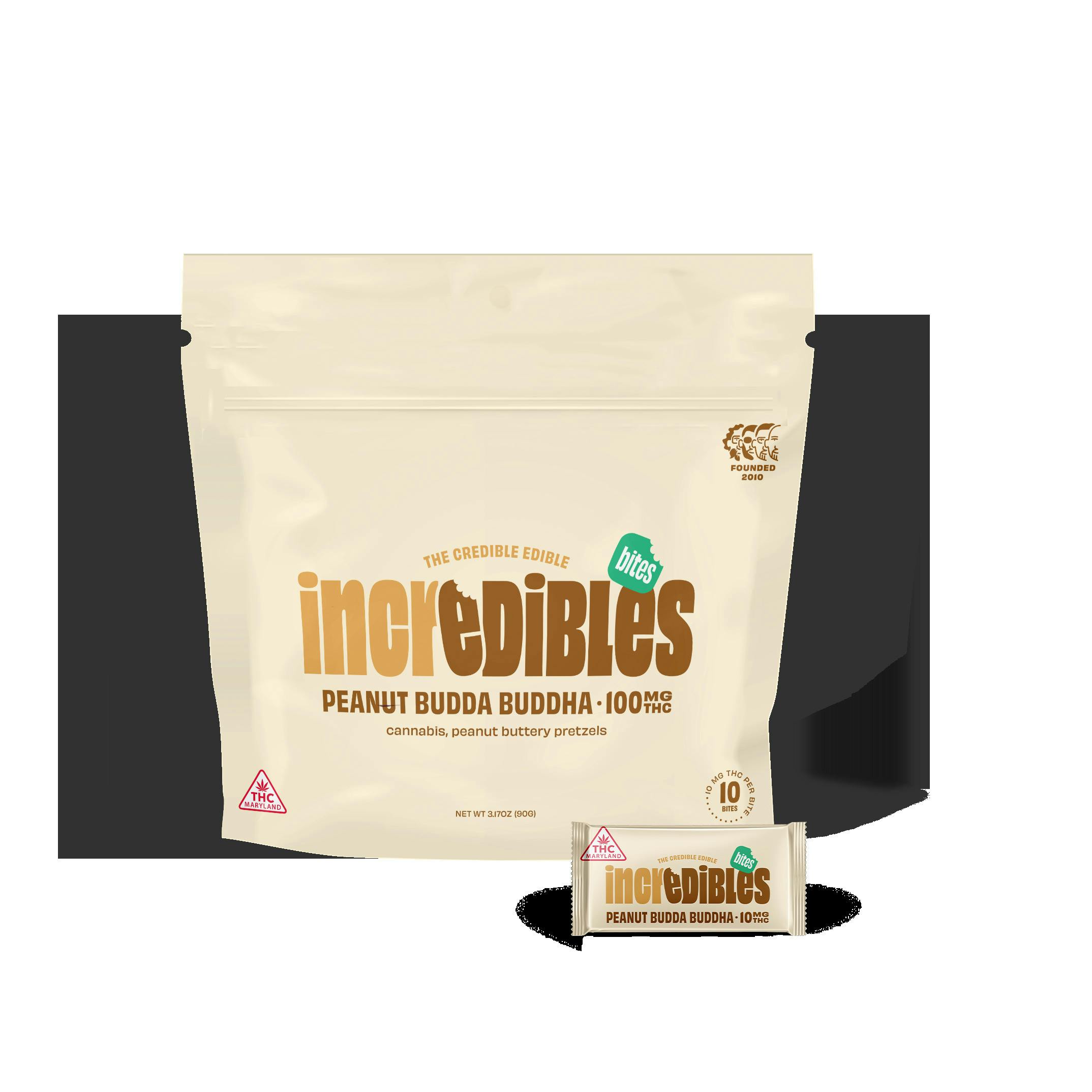 INCREDIBLES Peanut Budda Buddha Bites 100mg (10pk)