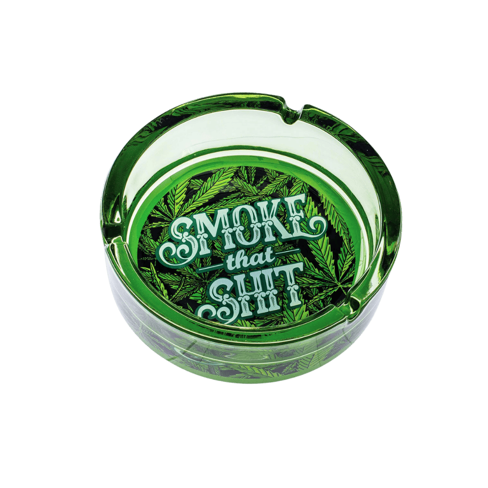 Smoke That Shit Ashtray - 6.25" - Green