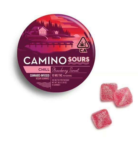 Sour Strawberry Sunset Chill Gummies
