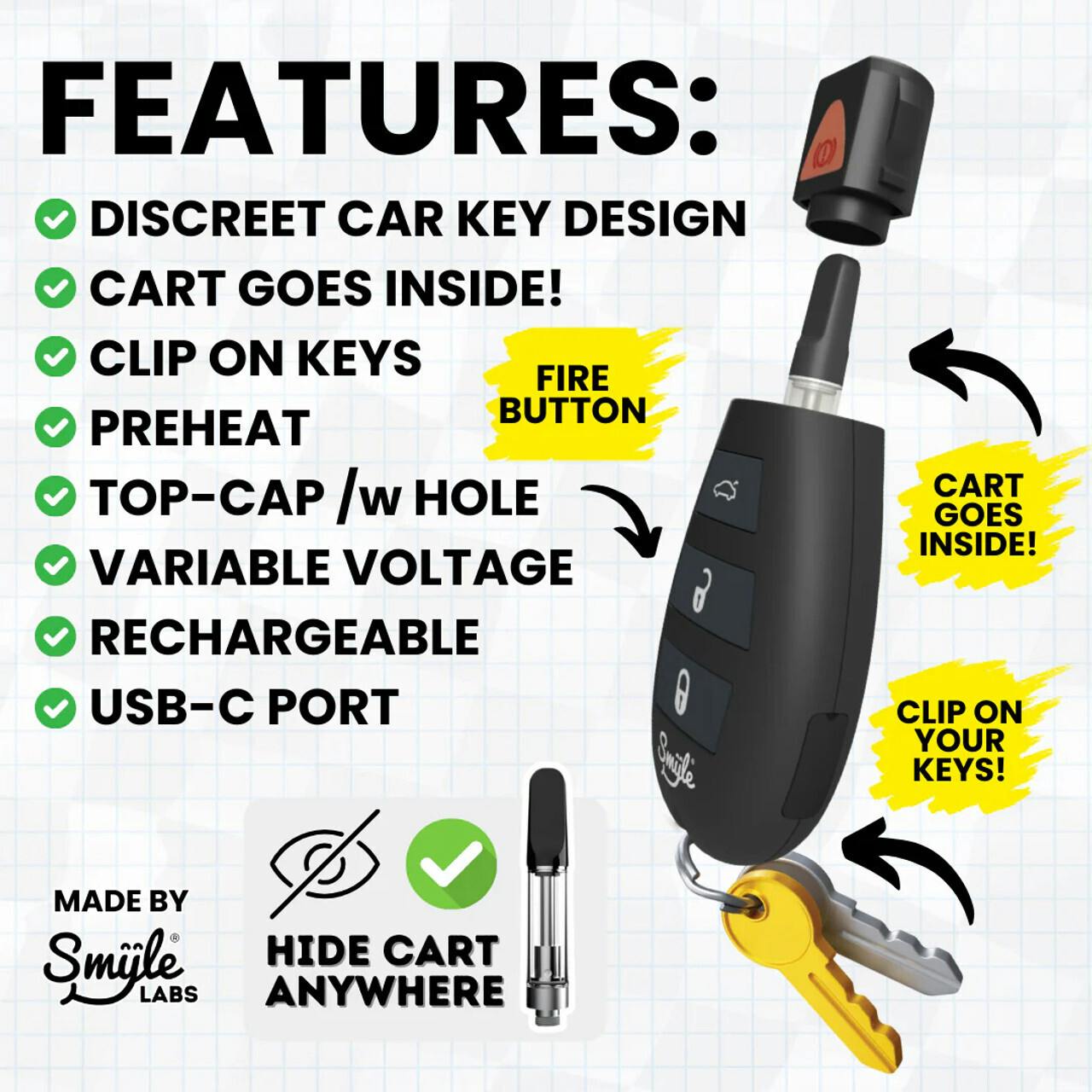 Penjamin Car Key Variable Voltage Battery at Star Buds Medical Cannabis Dispensary Oxford