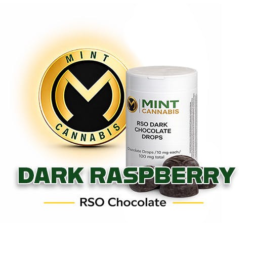 Mint Premium - Chocolate Drops RSO 100mg - Dark Raspberry