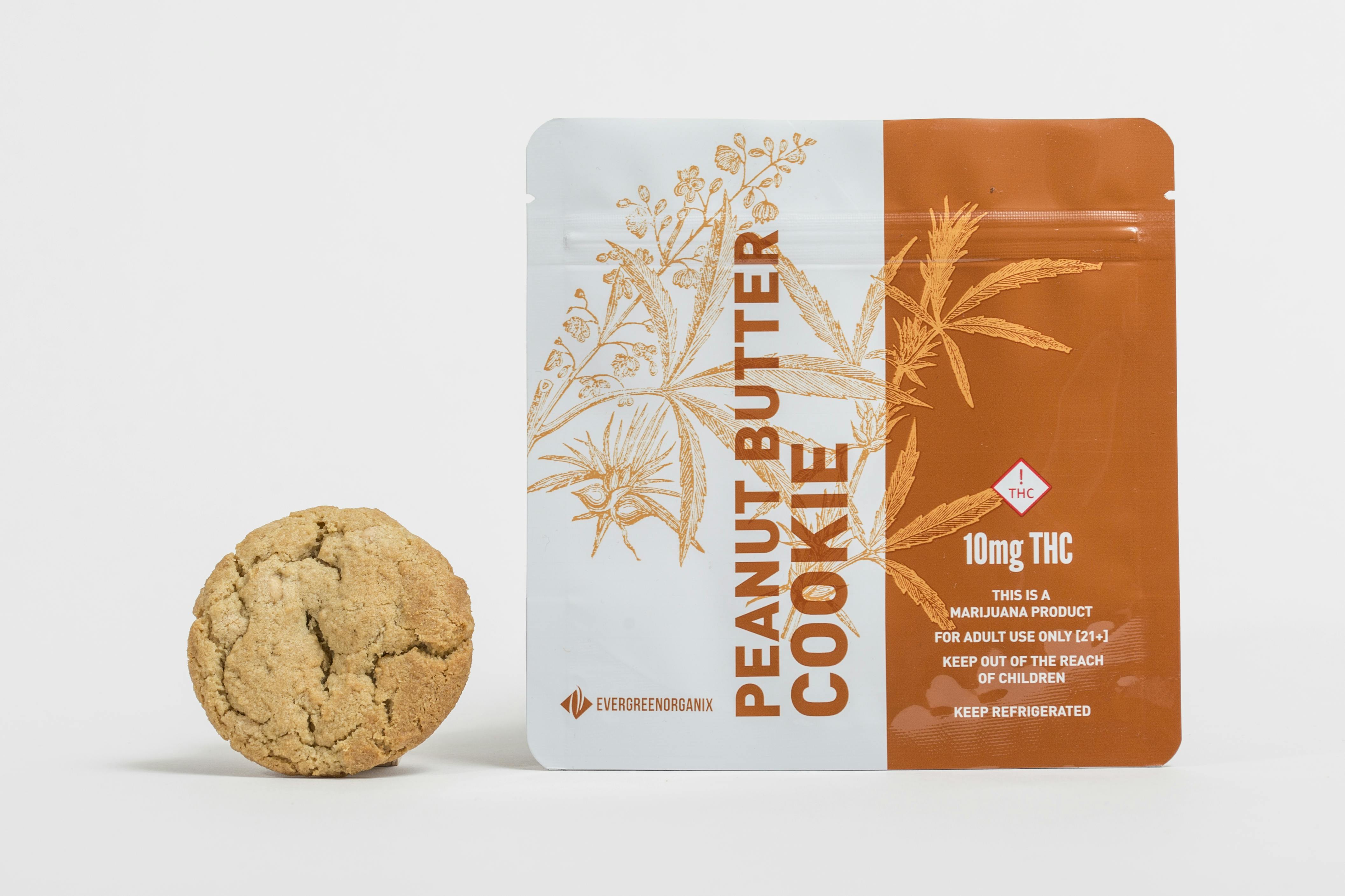 Evergreen Cookie Peanut Butter 100mg 5pk 10pc