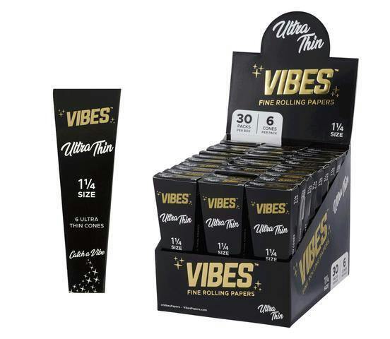 Cones Ultra Thin | Vibes | 6 Pack | 1 1/4 Size