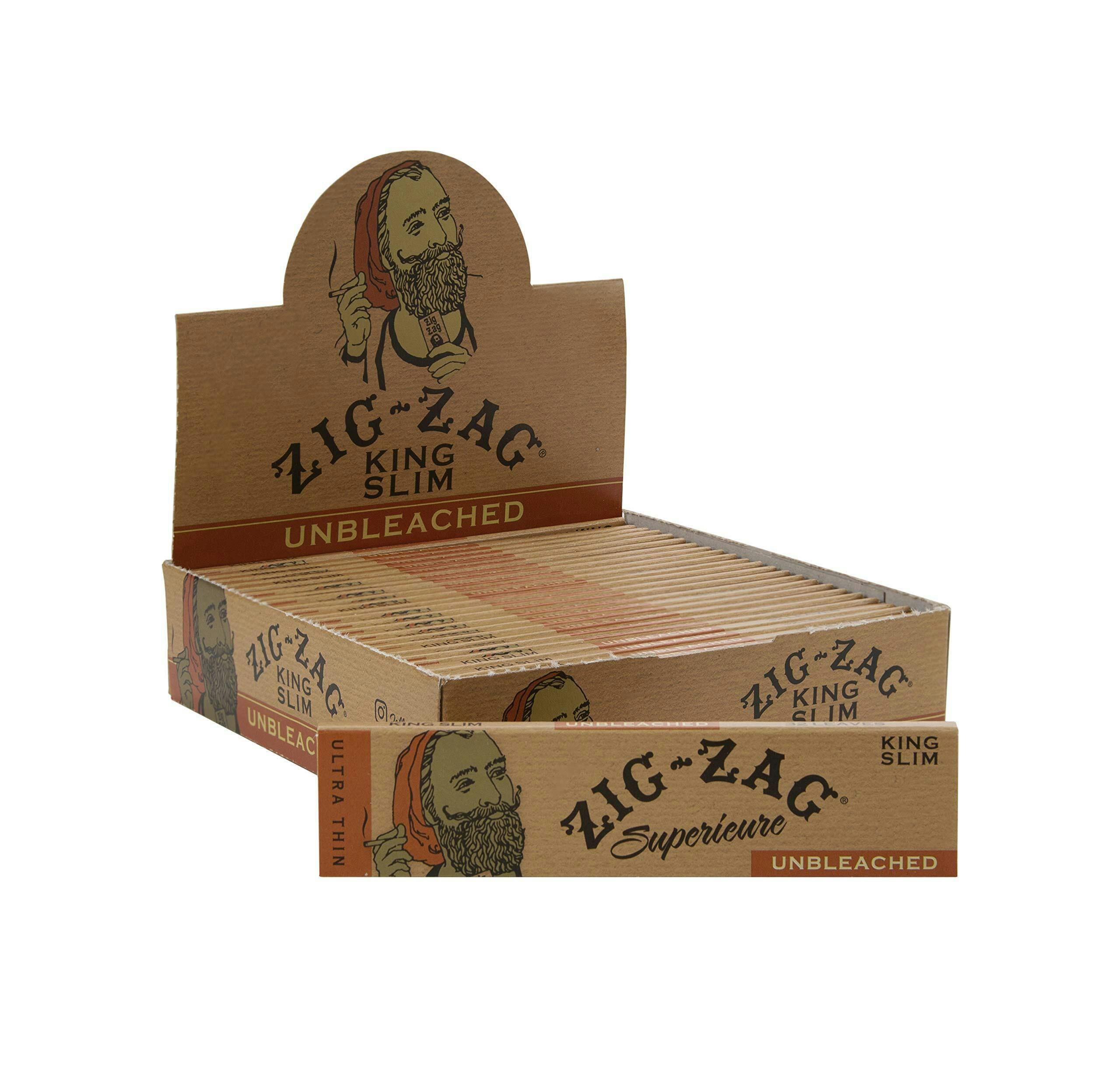 Zig Zag | Unbleached Papers (32pk) | King Slim