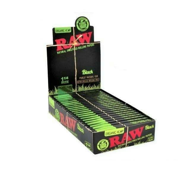 Black Organic Hemp 1 1/4 Size Rolling Papers | Accessories
