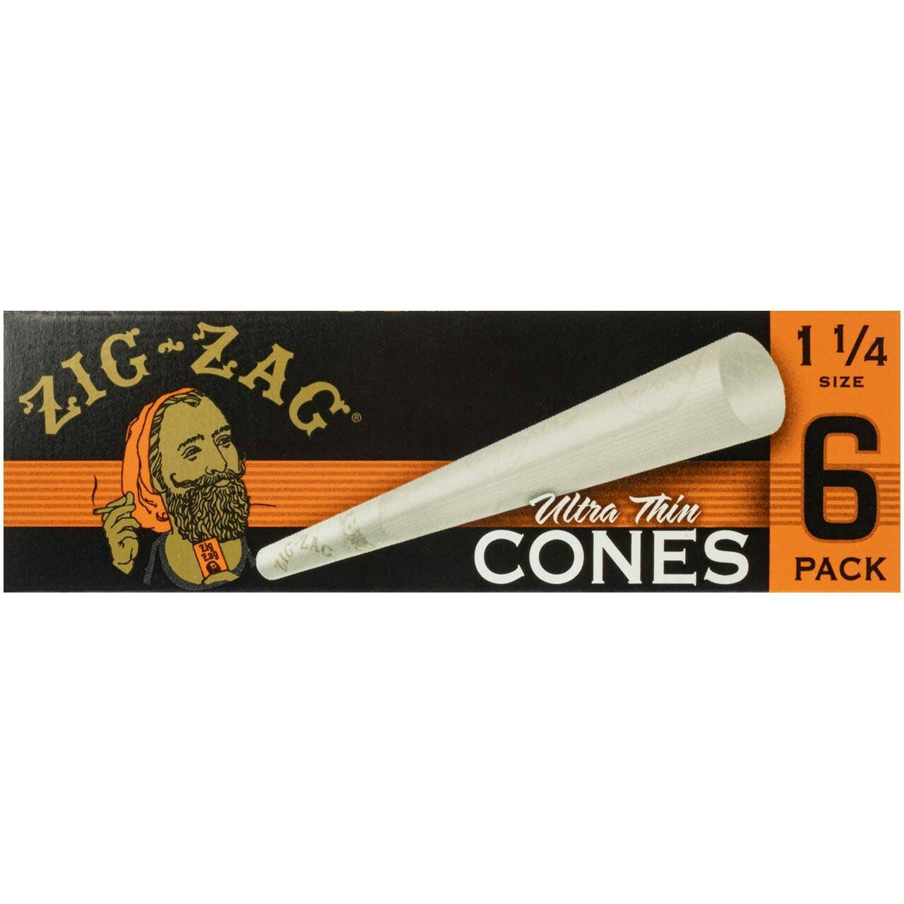 Zig Zag | Ultra Thin Cones (6PK) | 1 1/4 Size
