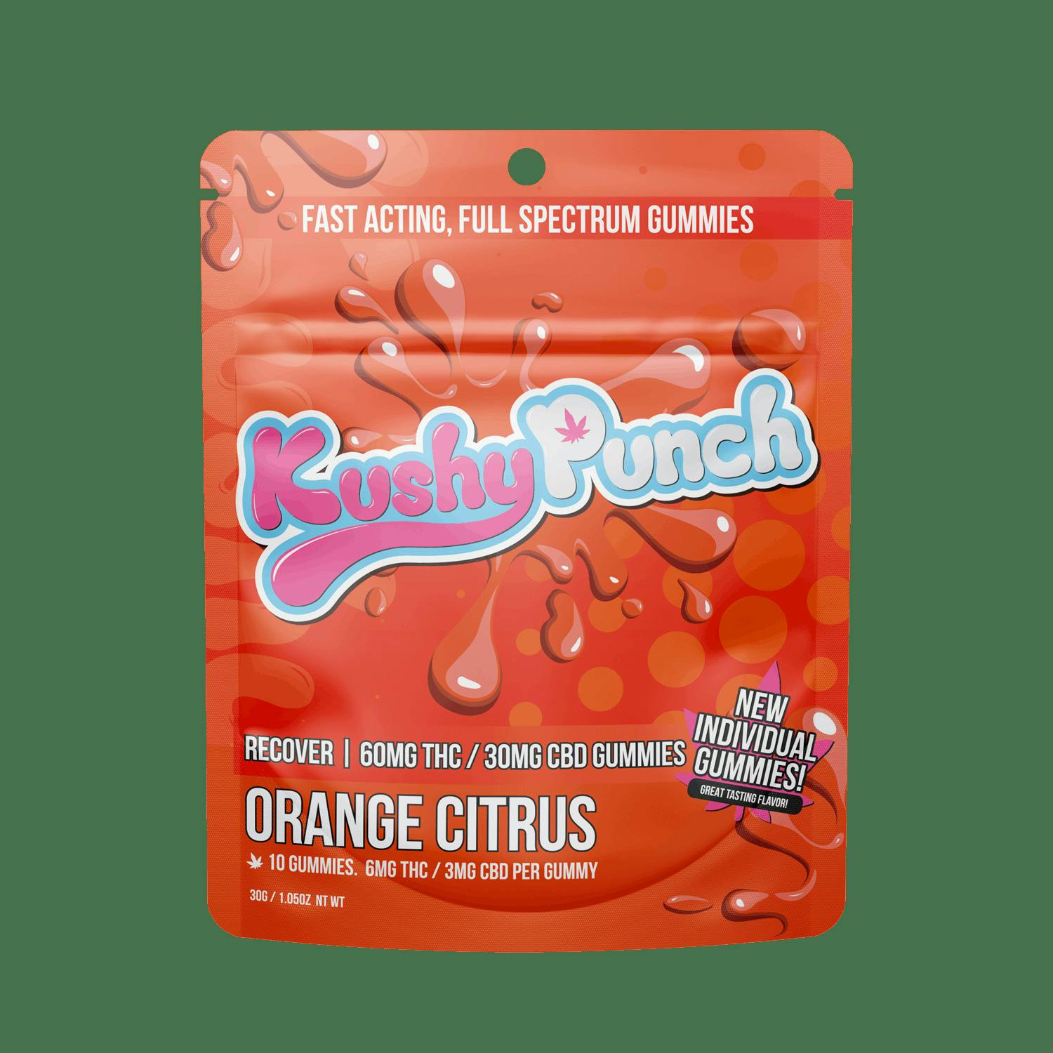 Kushy Punch | Gummy 90mg | Recover Orange Citrus