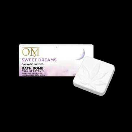 OM - Sweet Dreams Lavender Bath Bomb 100THC:10CBN 100mg