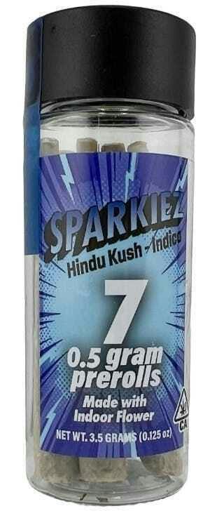 Sparkiez | Hindu Kush | Mini Pre-rolls | 0.5g each | 7pk