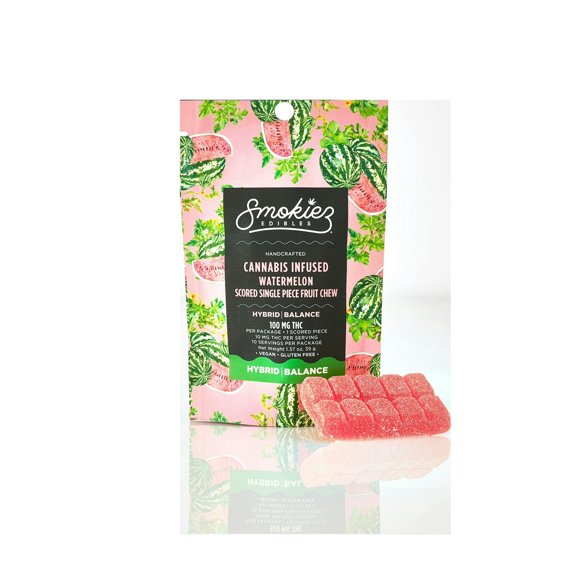 Smokiez Watermelon Sour Gummies 1pk 100mg