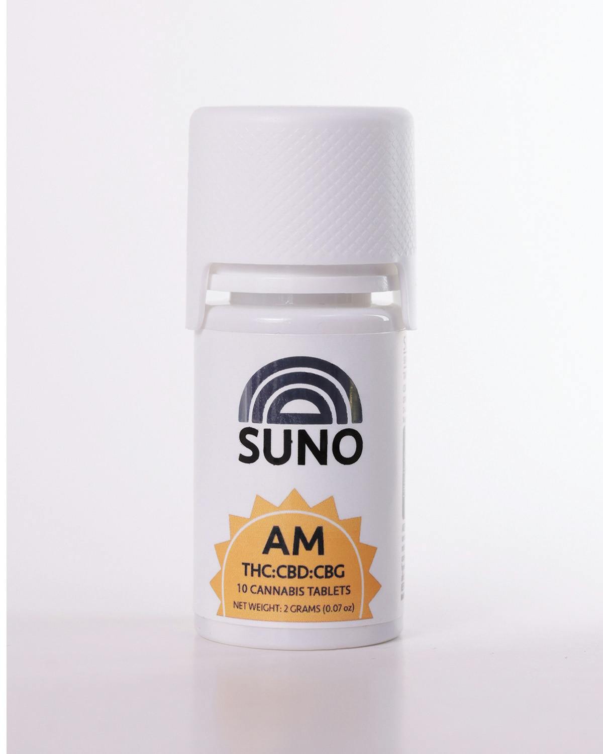 Suno 10pk Tablets AM 1:1:1 THC:CBD:CBG 100mg