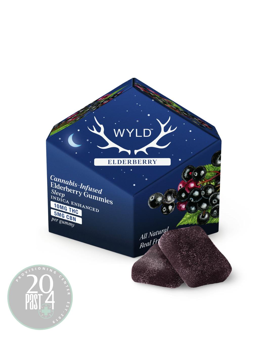 WYLD | ELDERBERRY | THC:CBN GUMMIES | 200MG:50MG