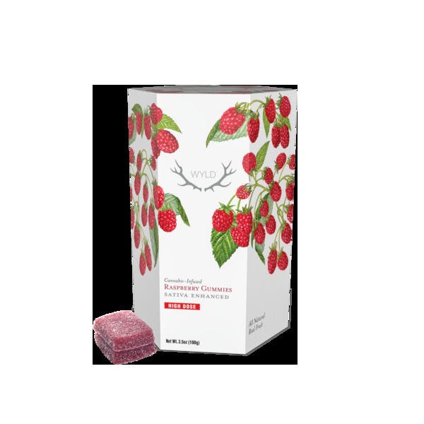 Raspberry High Dose Gummies 20pk
