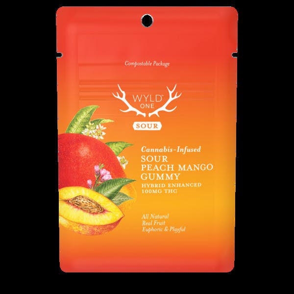 Sour Peach Mango Hybrid Gummy 10pc
