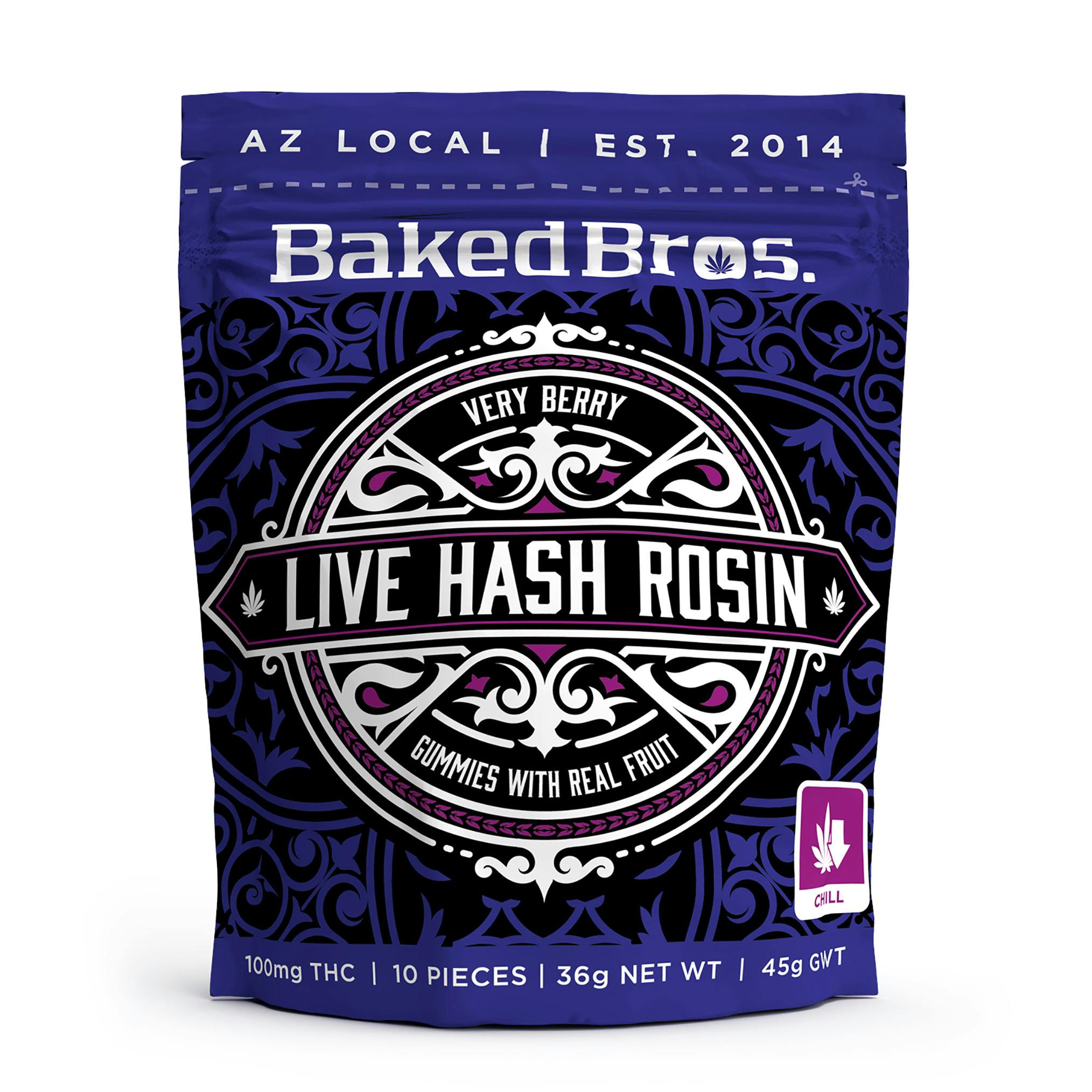 Very Berry Live Hash Rosin Gummies 10pk