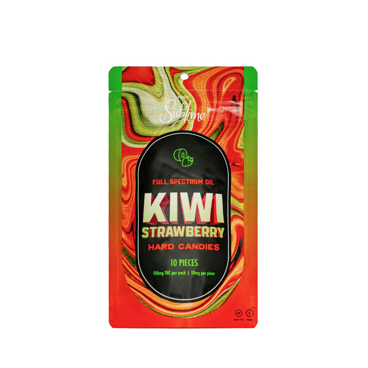 Kiwi Strawberry RSO Hard Candies 10pk