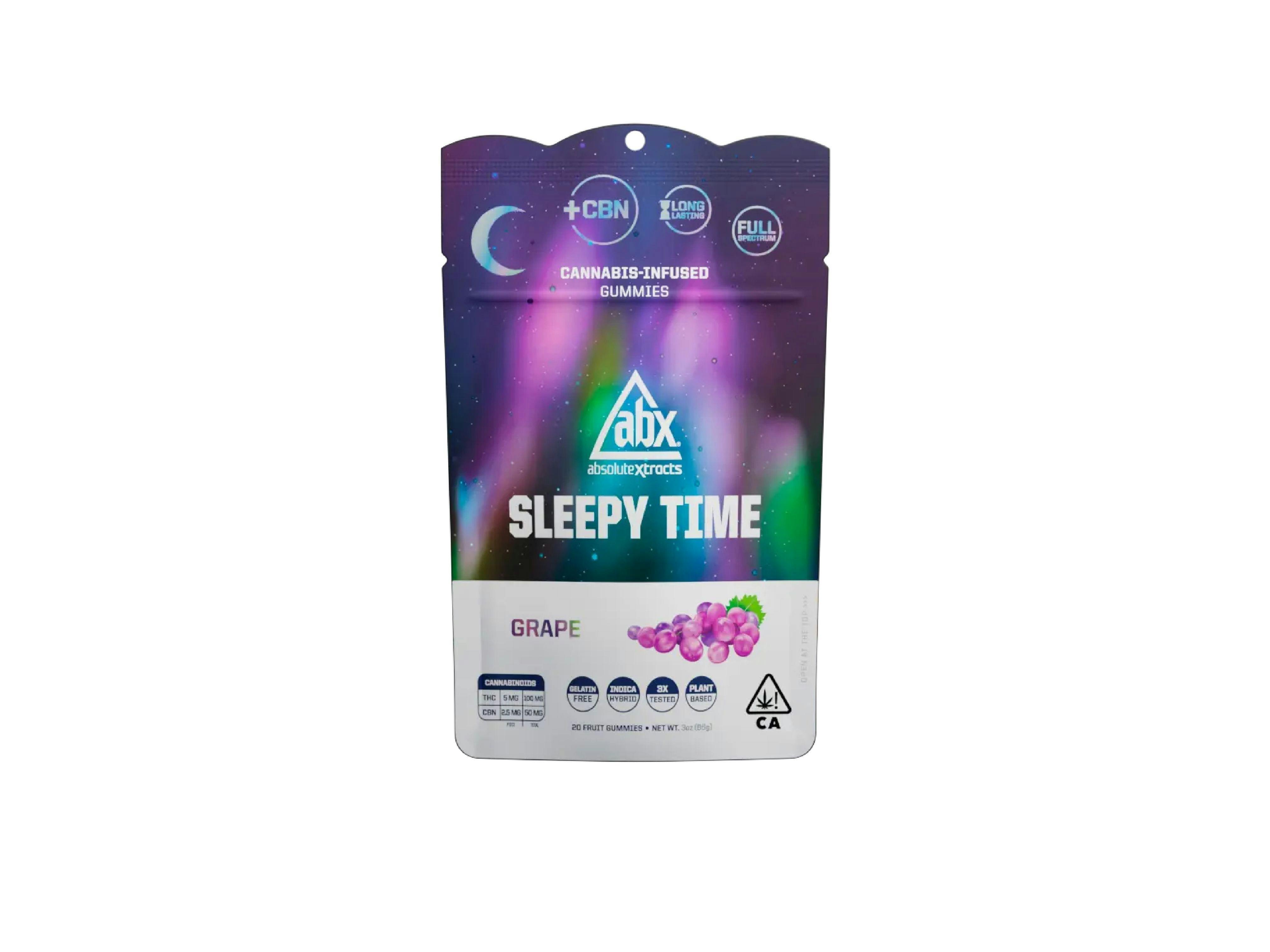 ABX Sleepy Time: ABX Sleepy Time CBN Gummies Grape 100mg