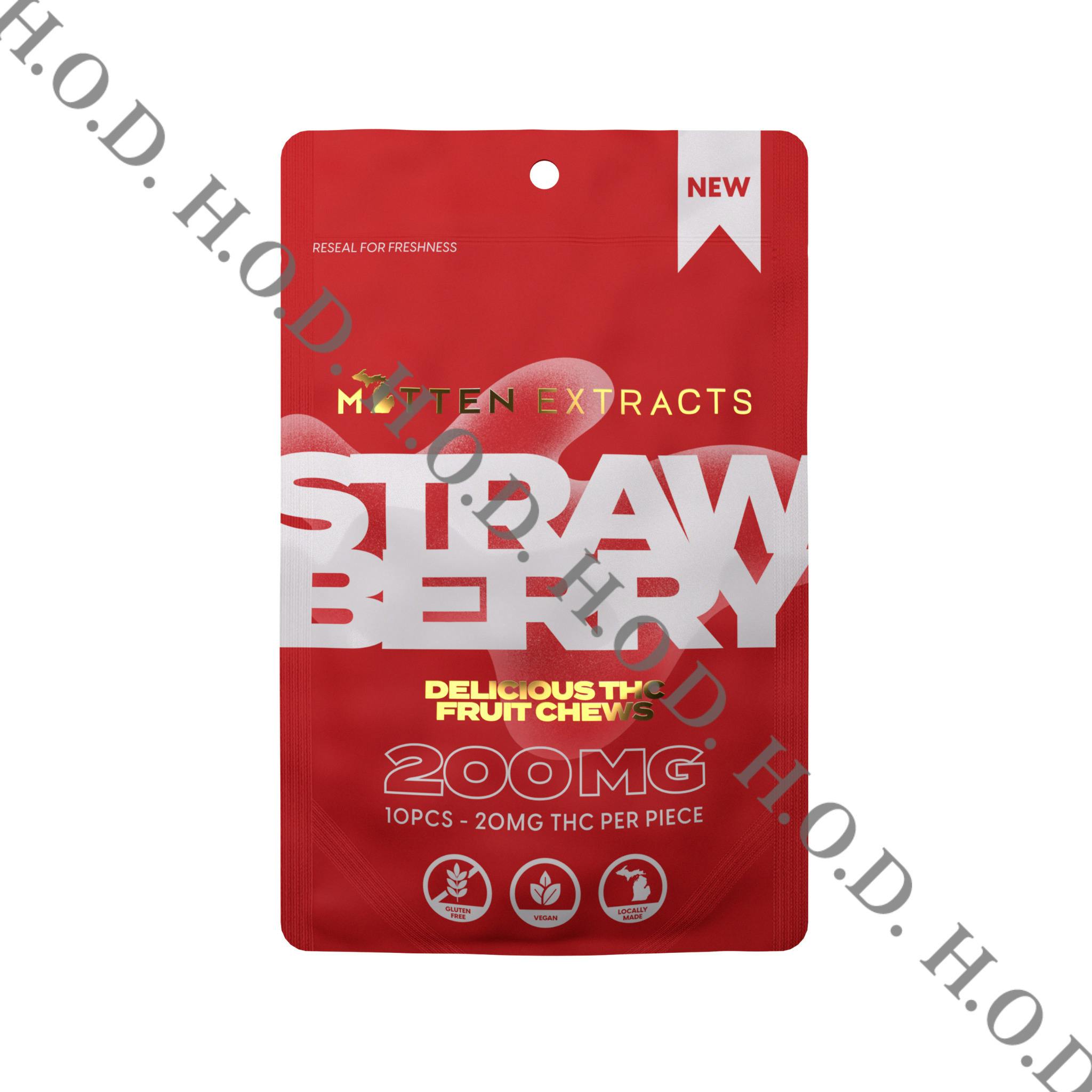 Strawberry Gummies | 200mg | 10ct | 20mg/each