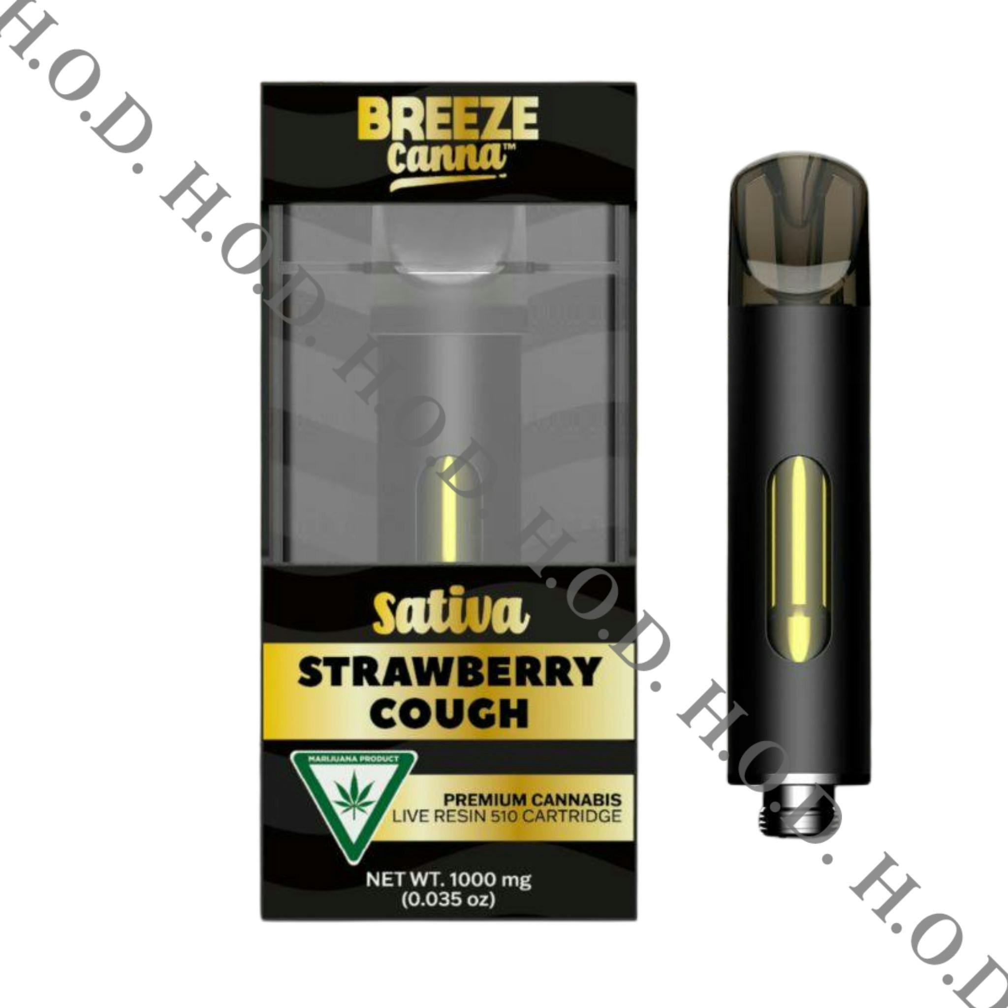 Breeze Canna Strawberry Cough Live Resin Cart