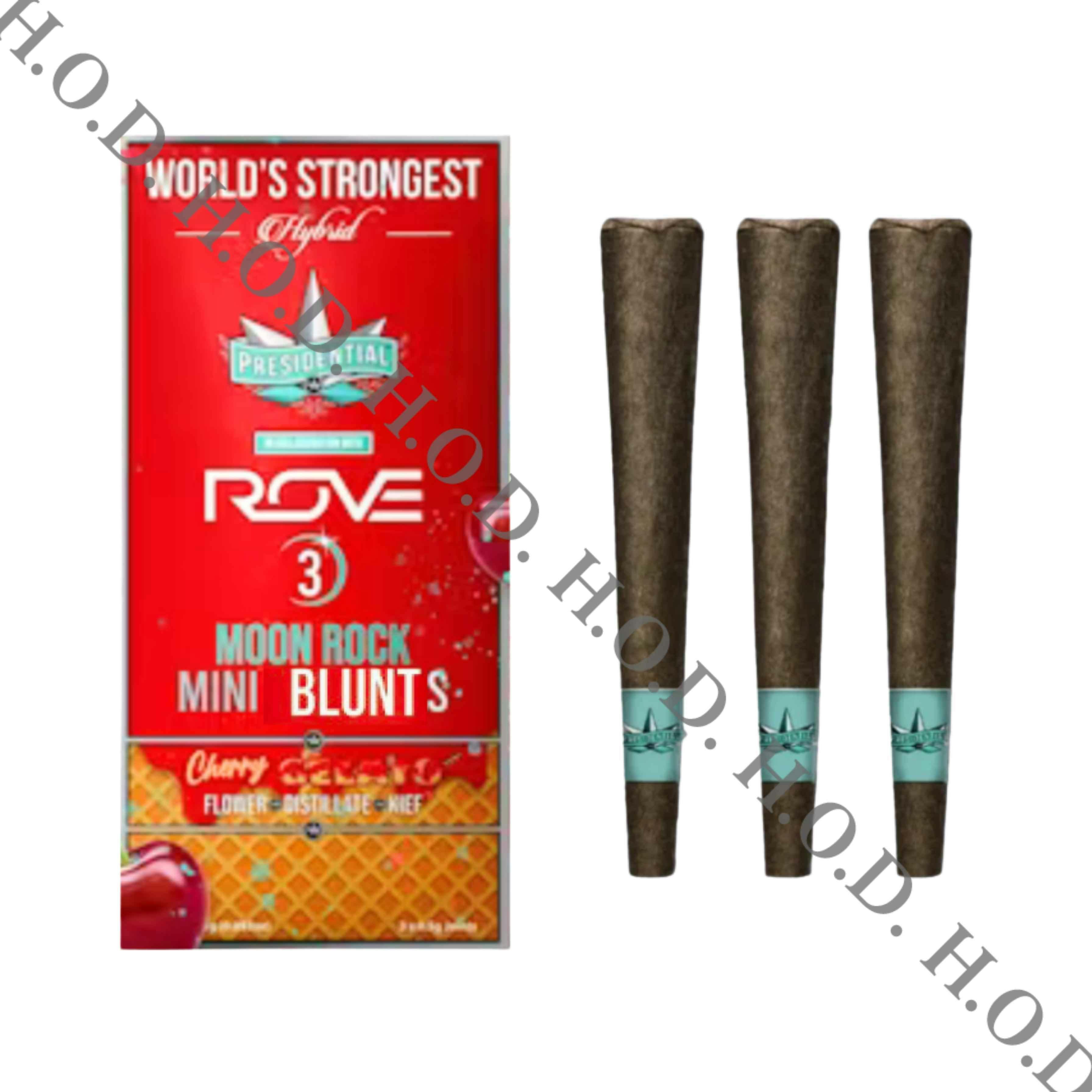 Presidential Cherry Gelato Mini Moonrock Blunt .7g 3 Pack