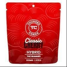 *Classic Cherry (Hybrid) 4x50mg Gummy by Thunder Canna