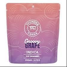 *Groovy Grape (Indica) 4x50mg Gummy by Thunder Canna