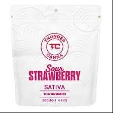(Sativa) 4x50mg Gummy by Thunder Canna
