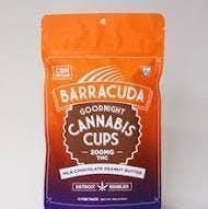 200mg THC 50mg CBN - 8x25 Barracuda Cups | Goodnight Peanut butter | Detroit Edibles