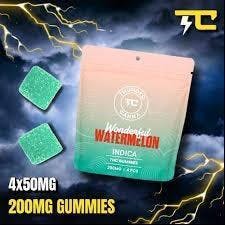 200mg : 4x50mg Gummies | Watermelon (Indica) | Thunder Canna